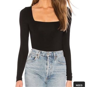 Superdown black bodysuit